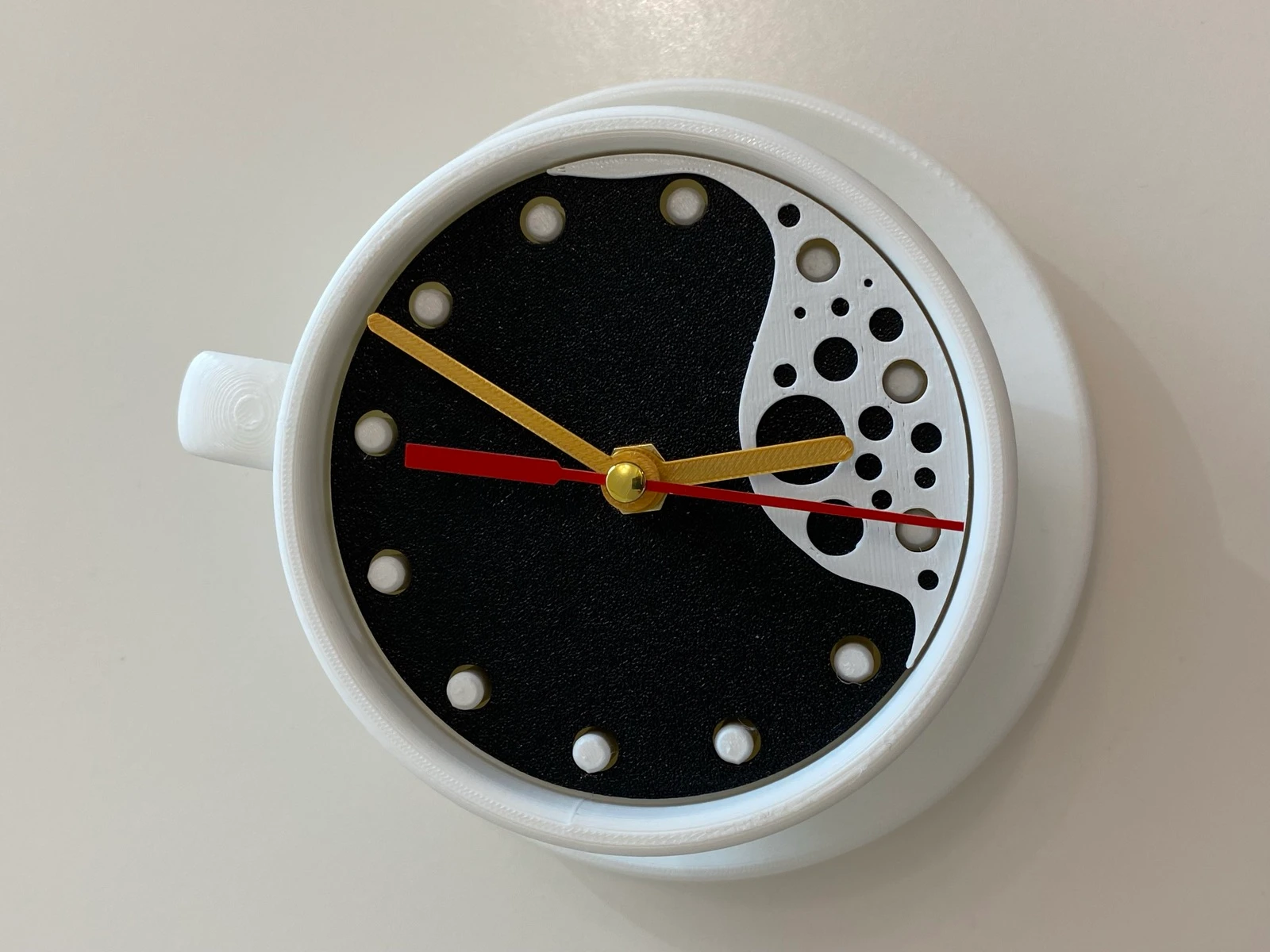Origineel koffiemok wandklok nieuw – photo 3